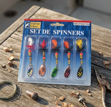 Cargar imagen en el visor de la galería, Kit 5 Señuelos Spinner 3G N°0 y N°1 – Pesca de Truchas