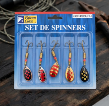 Cargar imagen en el visor de la galería, Set 5 Spinners FK-7 5G N°2 – Señuelos para Pesca de Truchas