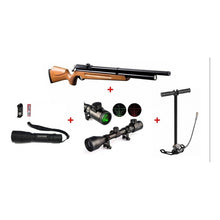 Cargar imagen en el visor de la galería, Rifle Pcp M22+bombin+mira Telesco+linterna+montura Geoutdoor