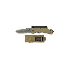 Cargar imagen en el visor de la galería, Cuchillo Tactical K25 Linterna - Pedernal (19540) Geo Envio