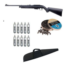 Cargar imagen en el visor de la galería, Kit Rilfe Crosman 1077 + 10 Co2 + 500postones + Funda