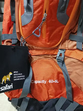 Cargar imagen en el visor de la galería, Mochila Safari Sb016bk001-2 65l Roja-naranja Outdoor Camping