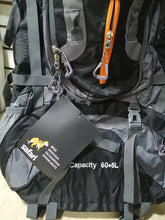 Cargar imagen en el visor de la galería, Mochila Safari Sb016bk001-2 65l Negra-gris Camping Treking