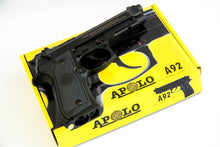 Cargar imagen en el visor de la galería, Pistola Apolo A92 Co2 Balin Negro Polimero Cal.4,5mm Caza