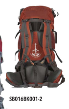 Cargar imagen en el visor de la galería, Mochila Safari Sb016bk001-2 65l Roja-naranja Outdoor Camping