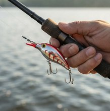 Cargar imagen en el visor de la galería, Señuelo Pesca Pocha Salmon Trucha 7cm 28g Rojo tigre Spinning