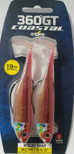 Cargar imagen en el visor de la galería, Kit 2 señuelos Pesca Vinilo Storm Biscay 360 GT Shad 19 grs