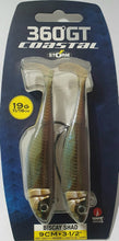 Cargar imagen en el visor de la galería, Kit 2 señuelos Pesca Vinilo Storm Biscay 360 GT Shad 19 grs