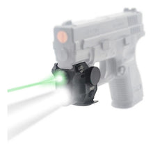 Cargar imagen en el visor de la galería, Mira Láser Verde Táctico +luz Led Linterna Rifle Pistola 20m