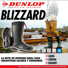 Cargar imagen en el visor de la galería, Bota Térmica Dunlop PVC Blizzard Fur Lining Negra