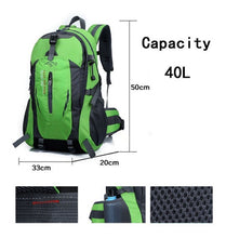 Cargar imagen en el visor de la galería, Mochila 40 Ltrs Camping Trekking Viaje Geoutdoor / Colores!