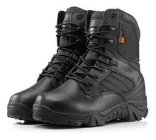 Cargar imagen en el visor de la galería, Botas Delta Tácticas Militares Caña Alta Combate Negro Geout