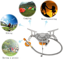 Cargar imagen en el visor de la galería, Mini Cocinilla Gas Estufa Portail Camping Manguera