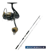 Cargar imagen en el visor de la galería, Caña Rapala Rocksole 3m +carrete Pesca Cromis 5000 Geoutdoor