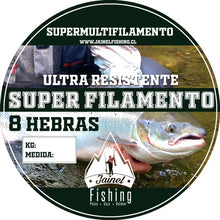 Cargar imagen en el visor de la galería, Nylon Multifilamento 8 Hilos Línea De Pesca 300mts /carrete
