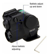 Cargar imagen en el visor de la galería, Mira Láser Verde Táctico +luz Led Linterna Rifle Pistola 20m