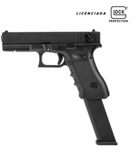 Cargar imagen en el visor de la galería, Pistola Glock 18C + Cargador Ext Green Gas 6mm