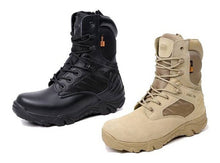 Cargar imagen en el visor de la galería, Botas Delta Tácticas Militares Caña Alta Combate Negro Geout