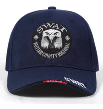 Cargar imagen en el visor de la galería, Gorro Hombre Jockey Bordado New Swatt Airsoft Azul