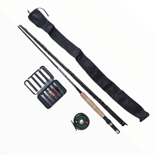 Carrete De Pesca Con Mosca Okuma Sierra 8/9, Color Negro