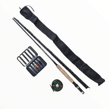Cargar imagen en el visor de la galería, Kit Caña + Carrete Pesca Mosca Blue Fox 5/6 + Accesorios