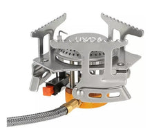 Cargar imagen en el visor de la galería, Kit Cocinilla Camping A Gas Manguera + Set Ollas Campsor 2p