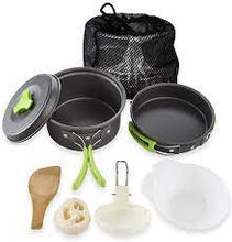Cargar imagen en el visor de la galería, Set De Ollas Camping Portátil Outdoor 1-2 Personas