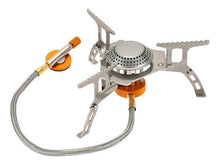 Cargar imagen en el visor de la galería, Kit Cocinilla Camping A Gas Manguera + Set Ollas Campsor 2p