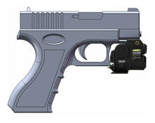 Cargar imagen en el visor de la galería, Mira Láser Verde Táctico +luz Led Linterna Rifle Pistola 20m