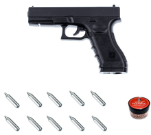 Cargar imagen en el visor de la galería, Pistola Co2 Stinger G17 Mode Glock + 10 co2 + 500 BB Metal