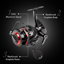 Cargar imagen en el visor de la galería, Carrete Pesca Cf4000 Ashconfish 8Rod Riolago+bobina 100m GE0