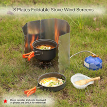 Cargar imagen en el visor de la galería, Corta Viento Outdoor 8 Placas Parabrisas Camping