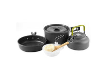 Cargar imagen en el visor de la galería, Set de Ollas y Tetera 2-3 prs Camping 9 pcs + Funda