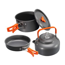 Cargar imagen en el visor de la galería, Set de Ollas y Tetera 2-3 prs Camping 9 pcs + Funda