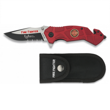 Cargar imagen en el visor de la galería, Navaja Tactica ALBAINOX Fire Fighter 8cm 19818 camping caza