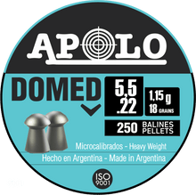 Cargar imagen en el visor de la galería, Poston APOLO Domed 5.5mm 16gr 30ltx250u. 19911 CAZA RIFLE