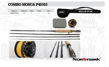 Cargar imagen en el visor de la galería, Set Mosquero Bluefox + Funda+ 4 Tramos + Floating+ Mosca