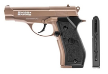 Cargar imagen en el visor de la galería, Pistola Swiss Arm Full Metal P84 TAN + 2 Co2 + 20 Balines