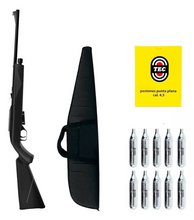 Cargar imagen en el visor de la galería, KIT Rifle 1077 + 10 Co2 + 500 Postones + Funda c/ correas