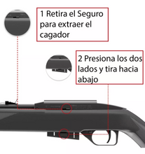 Cargar imagen en el visor de la galería, KIT Rifle 1077 + 10 Co2 + 500 Postones + Funda c/ correas