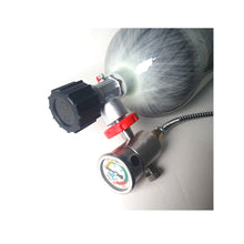 Cargar imagen en el visor de la galería, Scuba Botella C/ valvulas 6.8L Carbono Pcp 300Bar 4500Psi