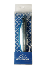 Cargar imagen en el visor de la galería, 4 X señuelos Pesca Mar 12cm/40gr Spinnig Corvina Lenguado