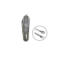 Cargar imagen en el visor de la galería, Cubierto Militar 8 En 1 Servicio Camping c/ Funda