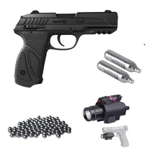 Cargar imagen en el visor de la galería, Pistola Gamo Pt-85 Blowback +100+2co2+laser con linterna