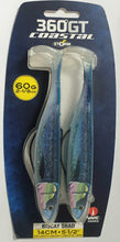 Cargar imagen en el visor de la galería, Kit 2 señuelos Pesca Vinilo Storm Biscay 360 GT Shad 60 grs