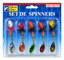 Cargar imagen en el visor de la galería, Kit 5 Señuelos Spinner 3G N°0 y N°1 – Pesca de Truchas
