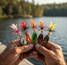 Cargar imagen en el visor de la galería, Kit 5 Señuelos Spinner 3G N°0 y N°1 – Pesca de Truchas
