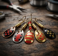 Cargar imagen en el visor de la galería, Set 5 Spinners FK-7 5G N°2 – Señuelos para Pesca de Truchas
