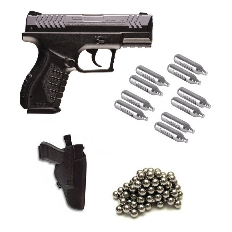 Pistola Umarex Xbg Potencia + 10co2+500 Bb + Funda Geoutdoor