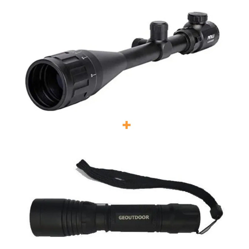 Mira Telescopica Comet 6-24x50 Leopard +linterna Roja Full
